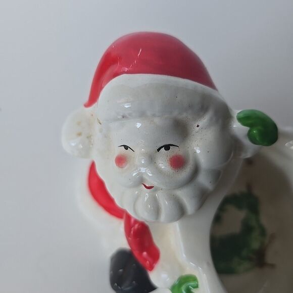 Vtg MCM Christmas Santa With Toy Bag~ Ceramic Planter~ Ron Gordon Designs~taiwan - Picture 3 of 7